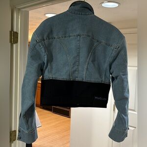 MUGLER X H&M collaboration Denim jacket. Size L unisex fashion.
